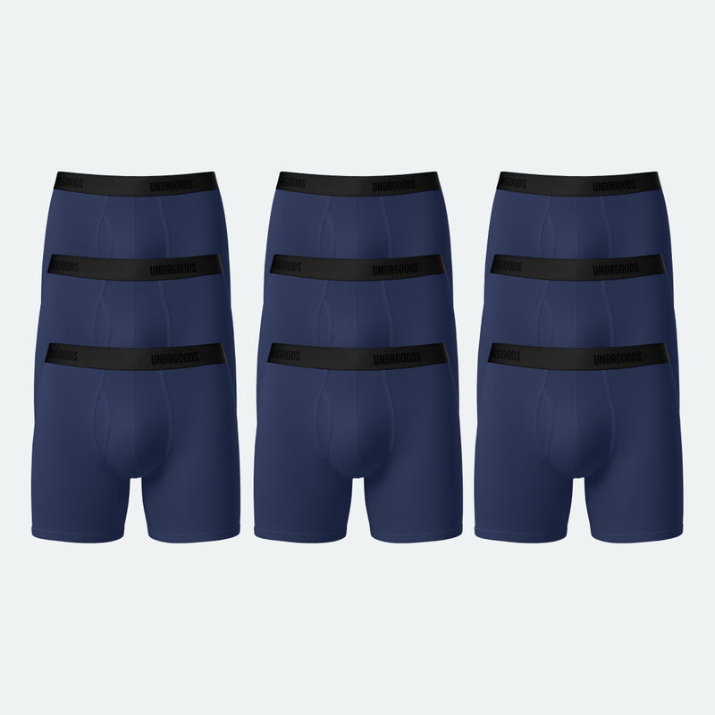 9 Pack Long Fitted trunks