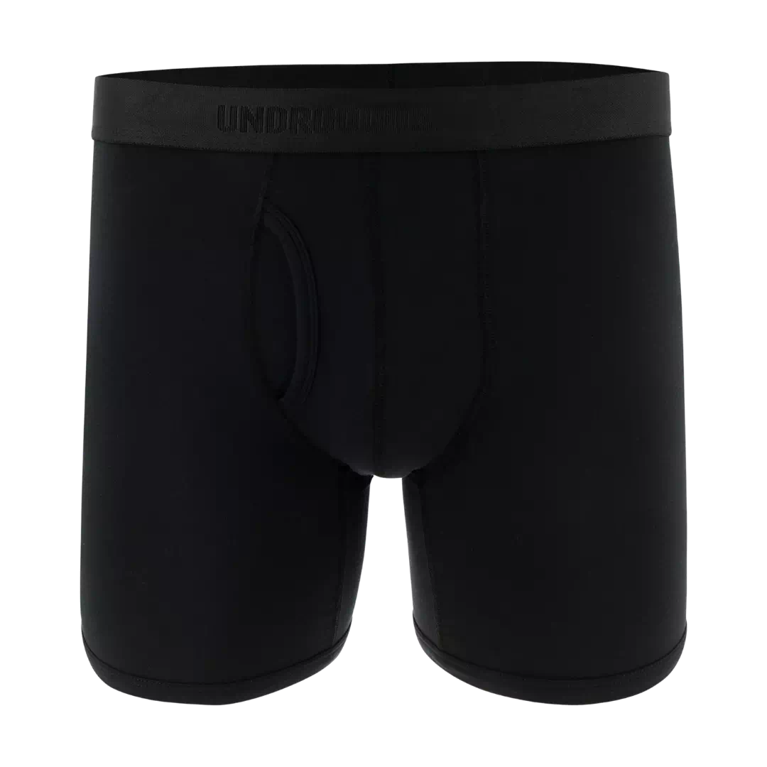 long fitted trunk black