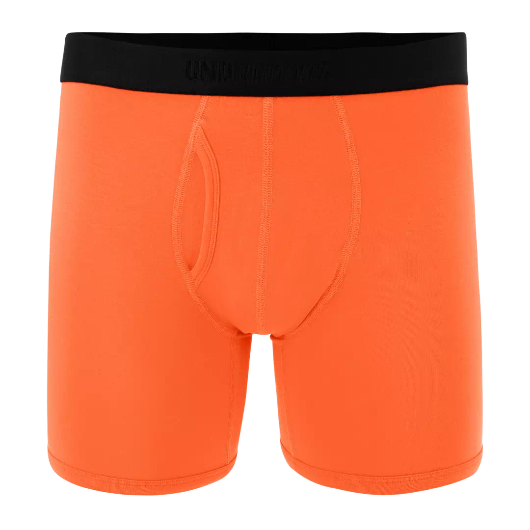 long fitted trunk coral color